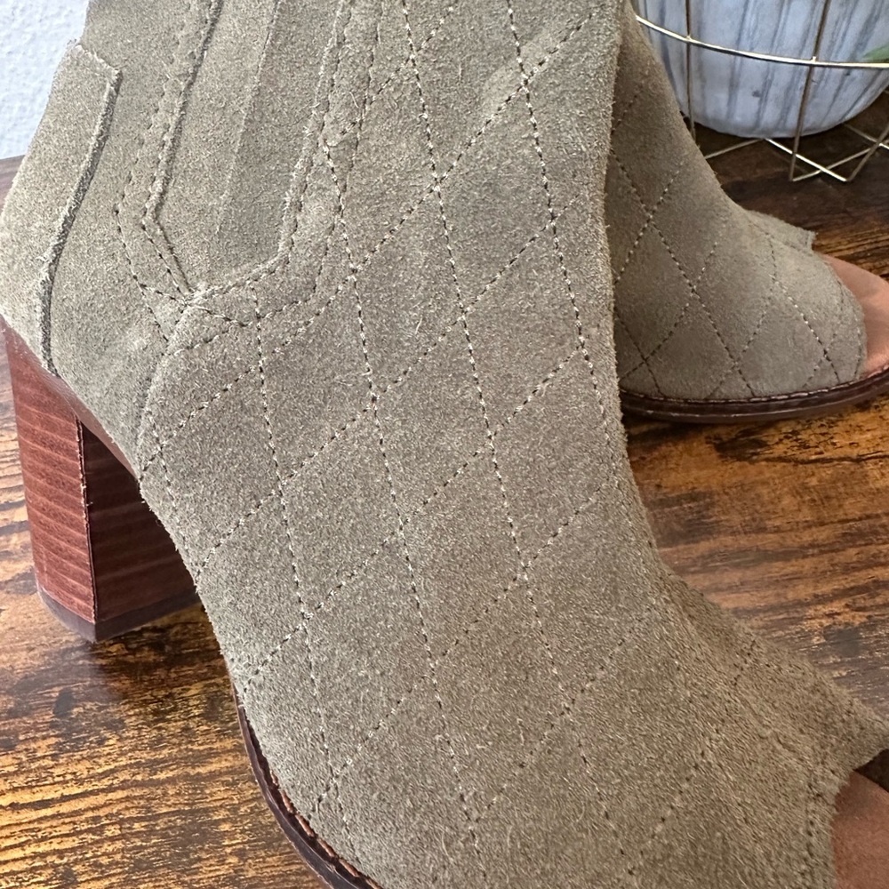 Toms Green Majorca Peep Toe Bootie - Picture 3 of 12
